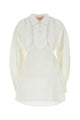 Valentino Garavani White Cotto Blend Shirt Dress