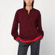 Stella Mccartney  Layered Bordeaux Wool Polo
