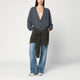 Stella Mccartney  Grey/Dark Green Cardigan With Crossed Sleeves