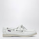 Sebago Portland Womens Boat Shoes In Leather, White