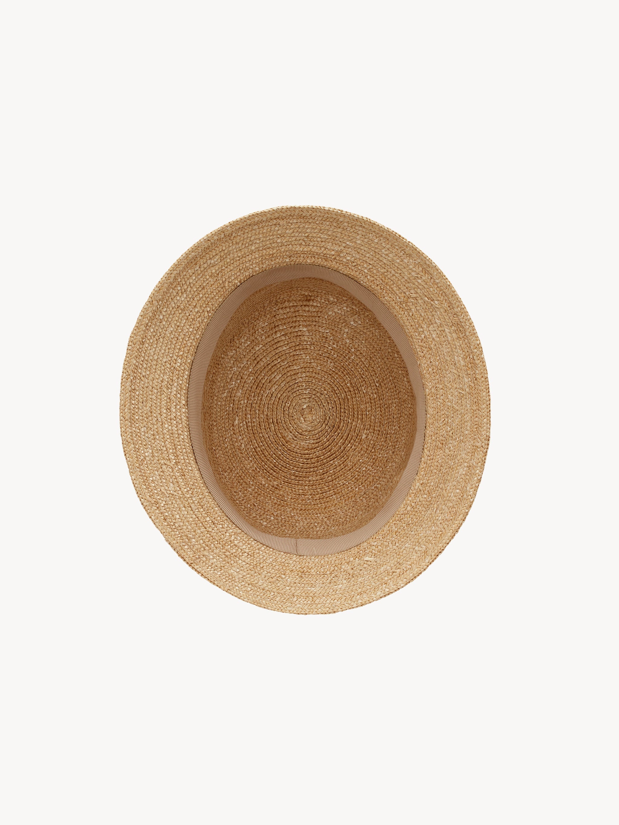 Saint Laurent Straw Hat With Cassandre Logo