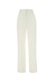 Bottega Veneta Ivory Cotton Wide-Leg Pant