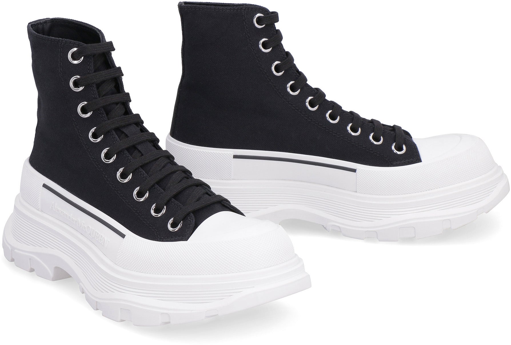 Alexander Mcqueen Black Canvas Canvas Sack Sneakers