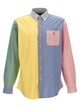 Polo Ralph Lauren Patchwork Shirt With Logo Embroidery