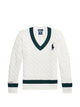 Polo Ralph Lauren Blue Cotton Cricket Knitwear Sweater