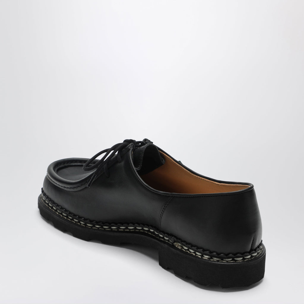 Paraboot Michael Black Laceup Shoes In Leather