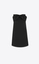 Saint Laurent Satin Bustier Dress
