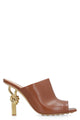 Bottega Veneta Brown Nappa Leather Knot Mules