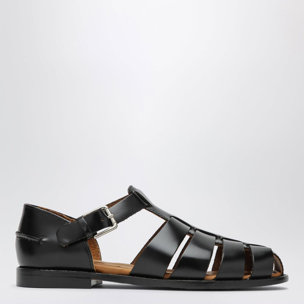 Sebago Gurkha Tale Black Leather Sandals