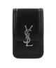 Saint Laurent Black Leather Phone Case