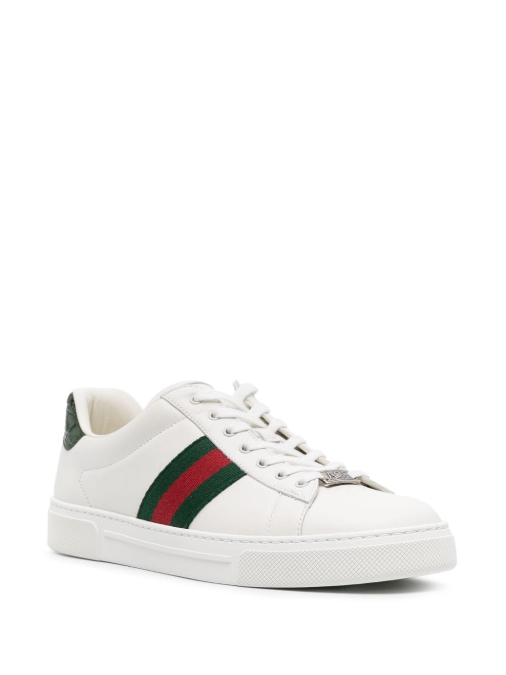 Gucci White Leather Ace Sneakers