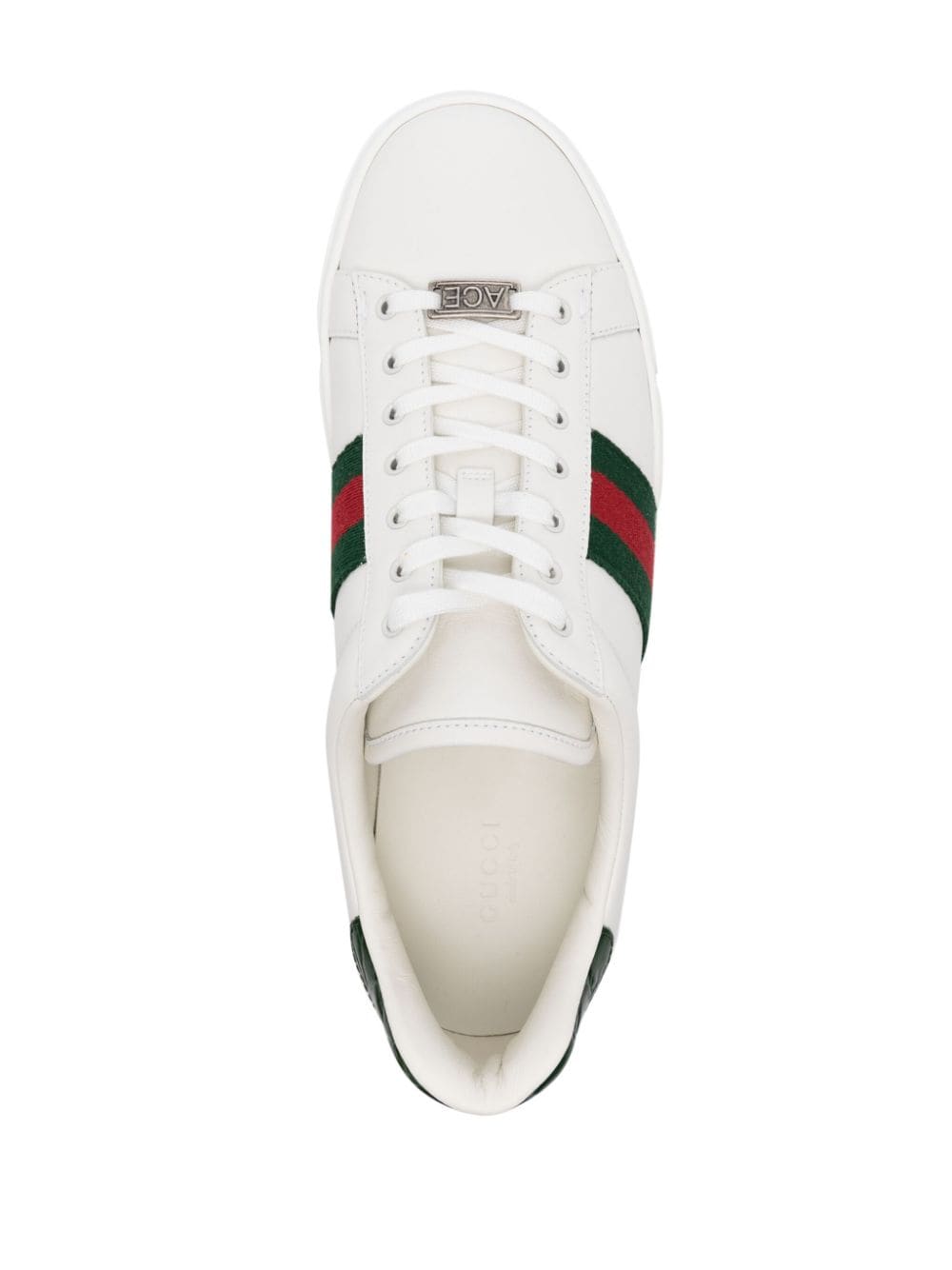 Gucci White Leather Ace Sneakers