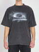 Balenciaga Black Faded Crayon Loop Oversize Tshirt