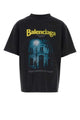 Balenciaga Graphic-Print Washed T-Shirt
