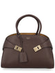 Ferragamo Dark Brown Calf Handbag