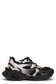 Balenciaga Black And White Runner 2 Polyurethane Sneakers
