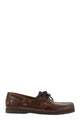Paraboot Leather Boat Shoes With Laces