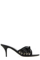 Balenciaga Black Leather Cagole Mules
