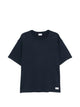 Saint Laurent Saint Laurent Loose-Fit Navy Blue T-Shirt