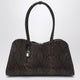 Stella Mccartney Espresso Snake-Effect Ryder Tote Bag