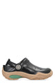 Fendi Black Leather Fendi Lab Mules