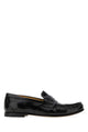 Fendi Black Leather Fendi Scrunch Loafers