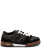 Fendi Match Sneaker In Black/Tabacco Ff Jacquard