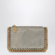 Stella Mccartney Falabella Card Holder In Metallic Pyrite