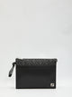 Fendi Leather Clutch Bag With Logo