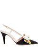 Valentino Garavani  Slingback Bowow Pumps Black With Bow