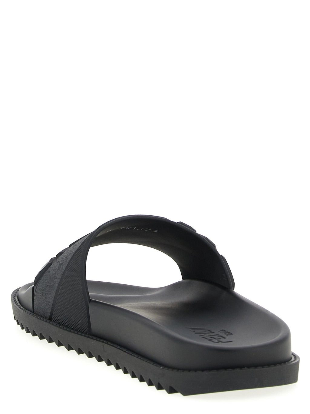 Fendi Logo Band Slides