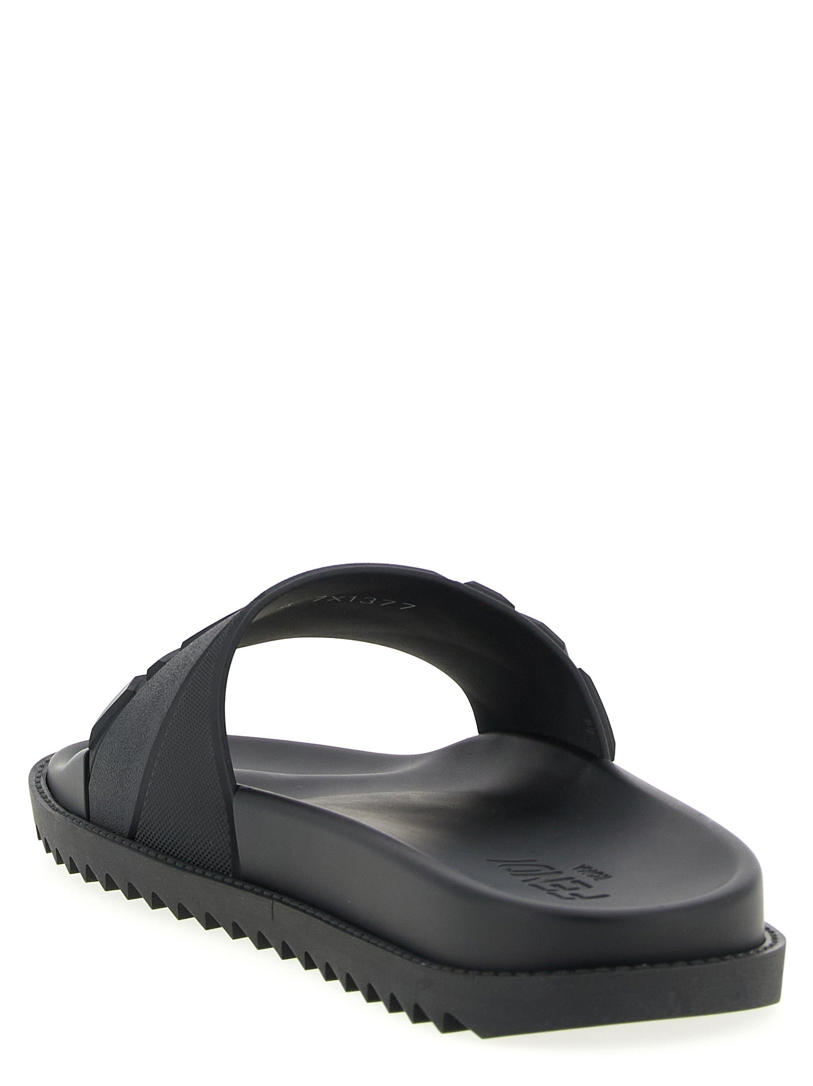 Fendi Logo Band Slides