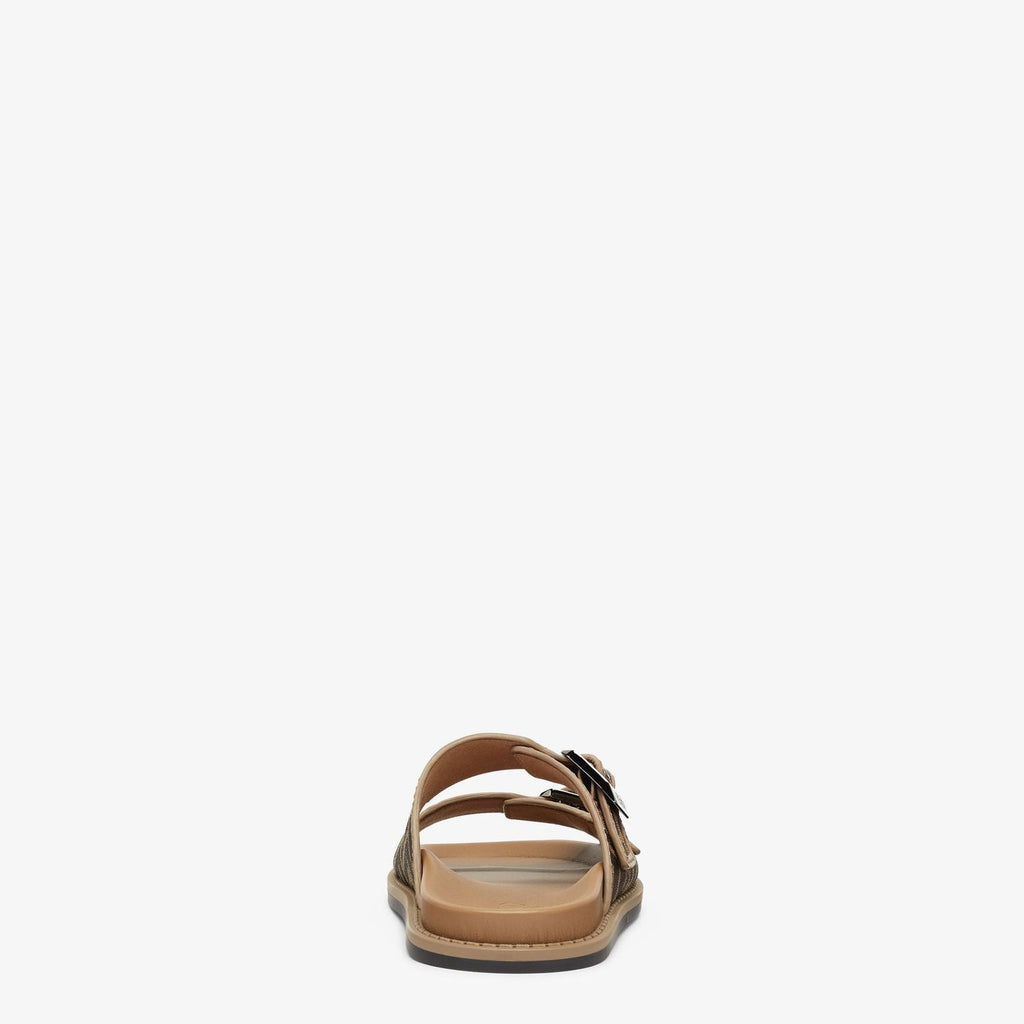Fendi Feel Sandal In Ff Jacquard Fabric