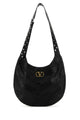 Valentino Garavani Black Leather  Vlogo Signature Crossbody Bag