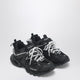 Balenciaga Low Track Sneakers In Black And White