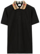 Burberry Checked-Collar Cotton Polo Shirt