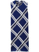 Burberry Check Motif Silk Dress