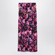 Balenciaga  Long Pleated Floral Skirt