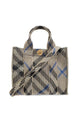 Burberry Embroidered Fabric Check Mini Handbag