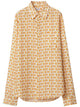 Burberry Printed Silk B Shirt