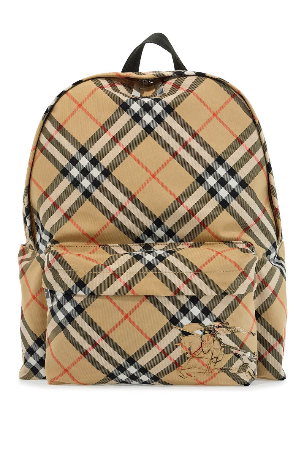Burberry Embroidered Fabric Check Backpack