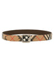 Burberry Reversible Check B Buckle Belt