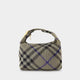 Burberry Embroidered Nylon Medium Peg Handbag