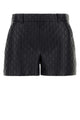 Gucci Black Leather Shorts