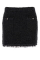 Gucci Black Viscose Blend Mini Skirt