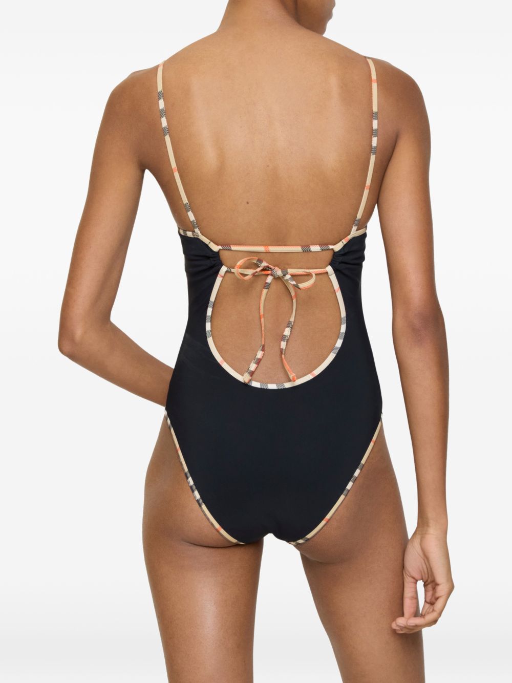 Burberry Check Trim Swimsuit