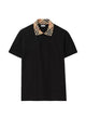Burberry Check-Collar Cotton Polo Shirt
