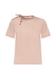 Burberry Check Bow Cotton T-Shirt