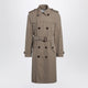 Burberry Short Foxfield Trench Coat In Cotton And Silk