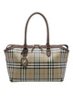 Burberry Green Check Tote Bag